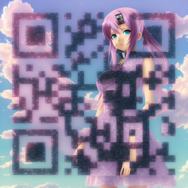 KI QR Code Anime Frau3