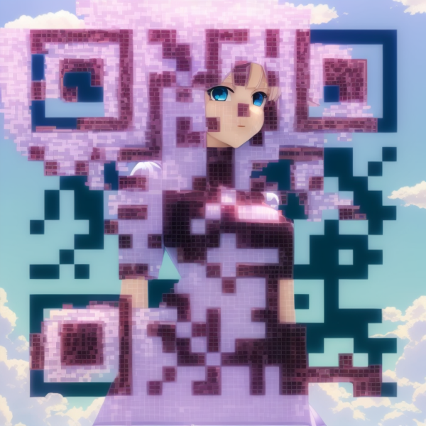 KI QR Code Anime Frau4