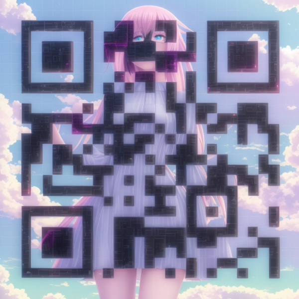 KI QR Code Anime Frau5