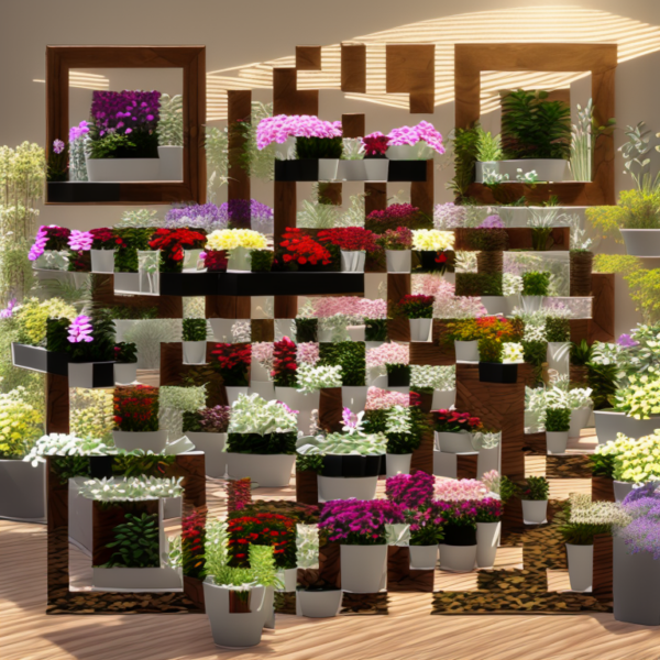 KI QR-Code Blumen