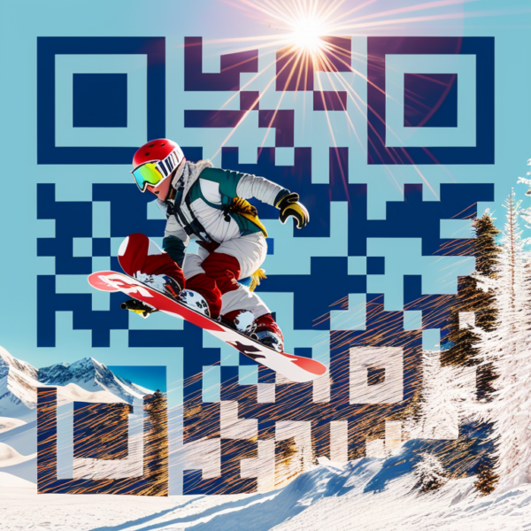 KI QR-Code Ski fahren3
