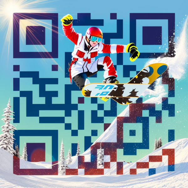 KI QR-Code Ski fahren5